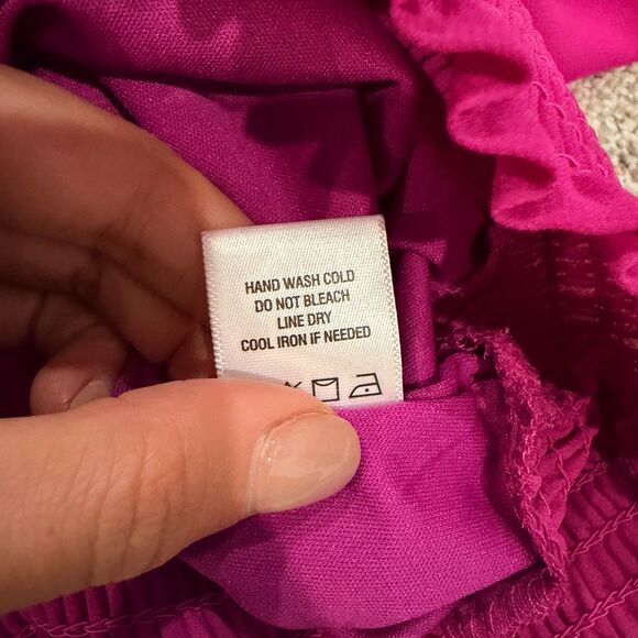 Fuchsia Purple V-Neck Blouse by 1.STATE - Size Small - Picture 9 of 9